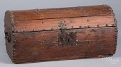 PINE DOME LID BOX, 19TH C.Pine