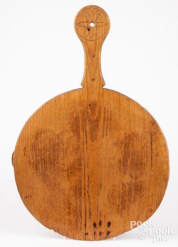 PINE DOUGHBOARD, DATED 1855Pine