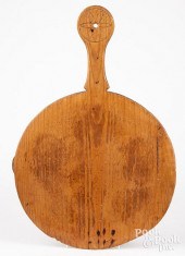 PINE DOUGHBOARD, DATED 1855Pin