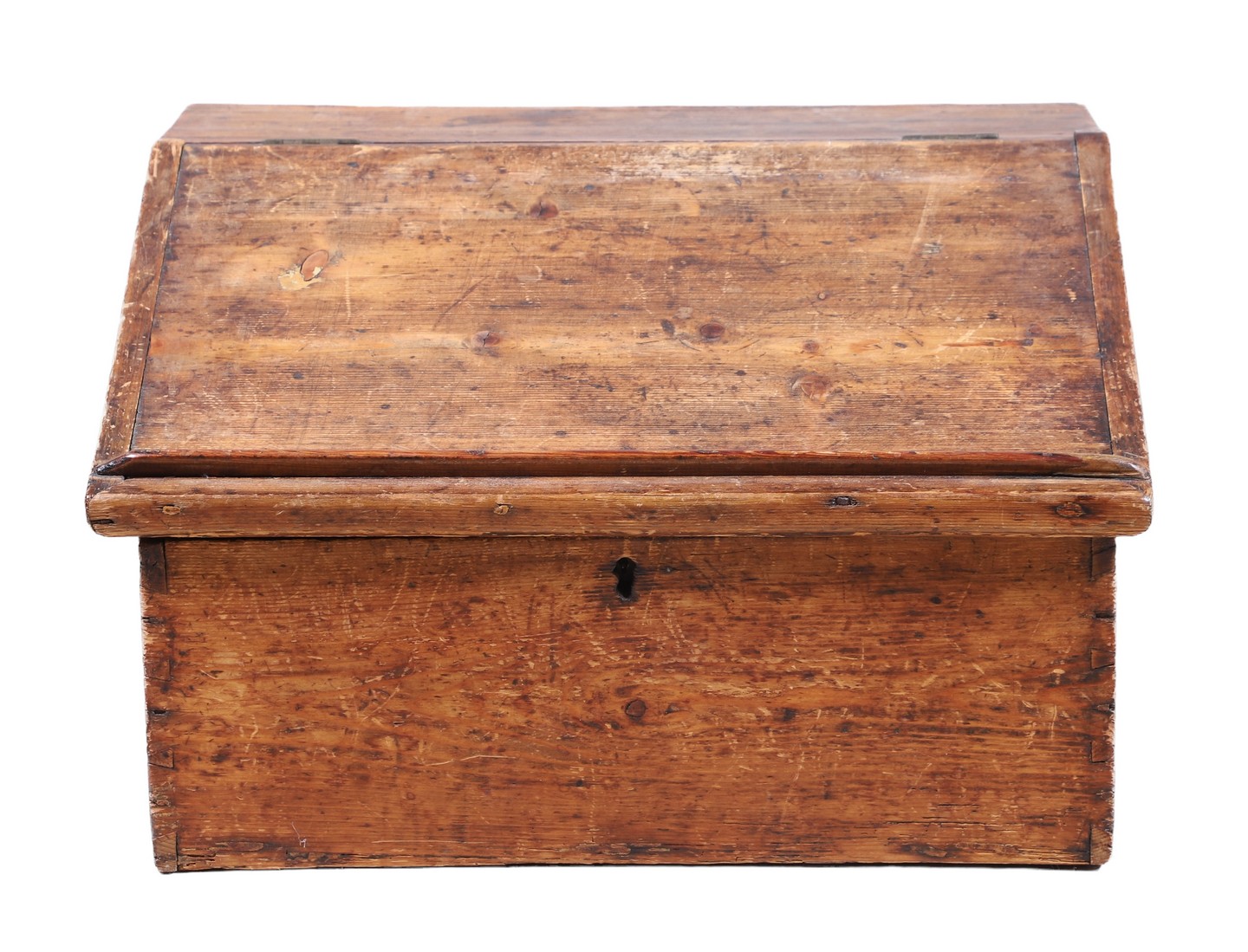 Pine dovetailed slant front child's