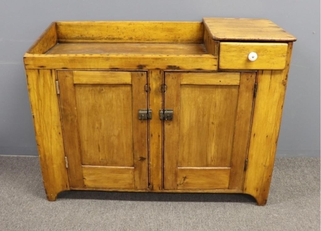 Pine dry sink, circa 1840 36.75"