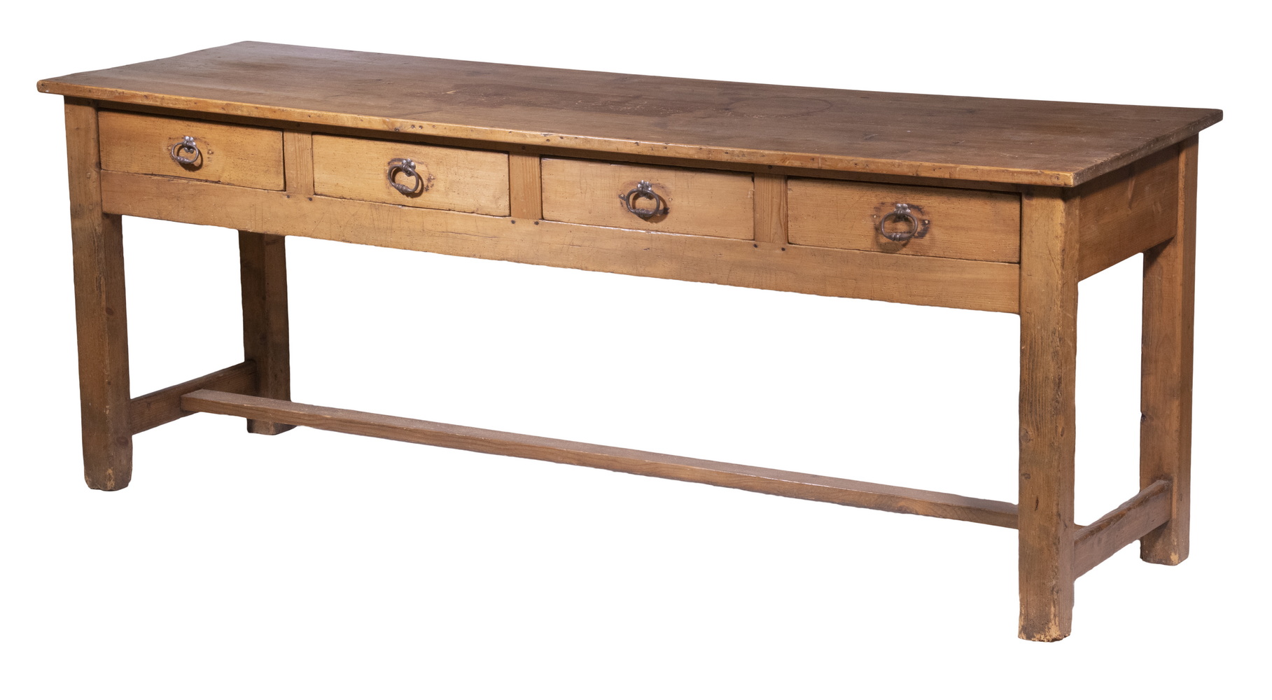 PINE FOUR-DRAWER FARMHOUSE TABLE