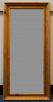 PINE FRAME BEVEL EDGE MIRROR,