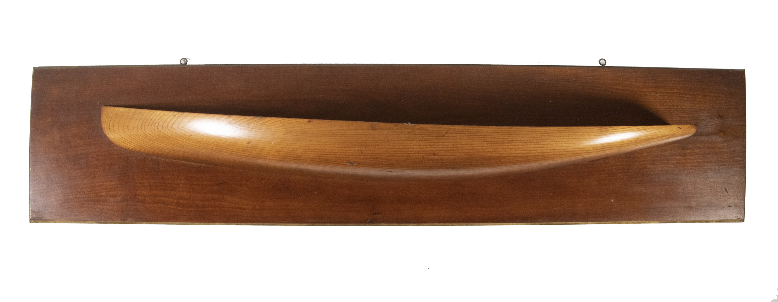 PINE HALF HULL MODEL ONCE BELONGING