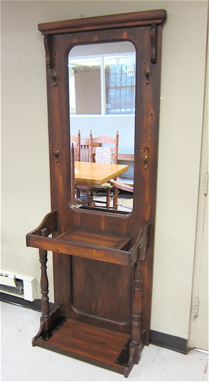 PINE HALLSTAND American antique