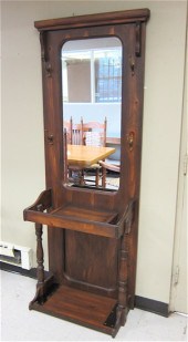 PINE HALLSTAND American antiqu