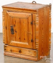 PINE HANGING CUPBOARD, 18TH/19