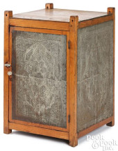 PINE HANGING PIE SAFE, 19TH C.