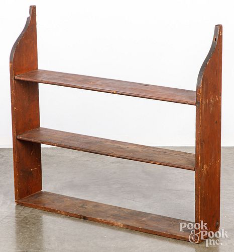 PINE HANGING SHELF, EARLY 19TH
