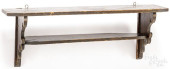 PINE HANGING SHELF, LATE 19TH