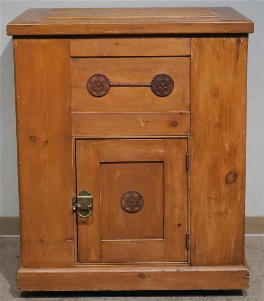 PINE ICEBOX, HEIGHT: 42-1/2 IN,