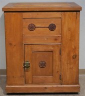 PINE ICEBOX, HEIGHT: 42-1/2 IN