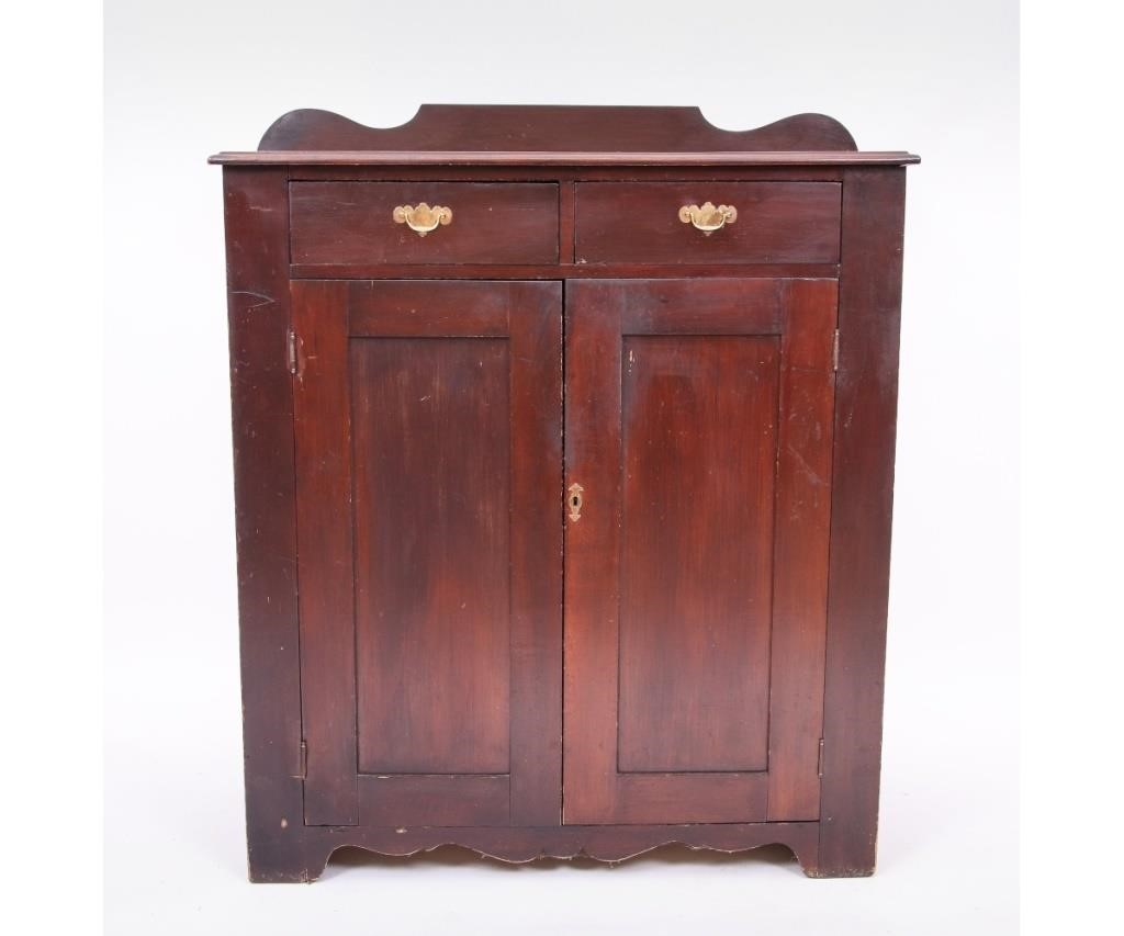 Pine jelly cabinet, circa 1880.
