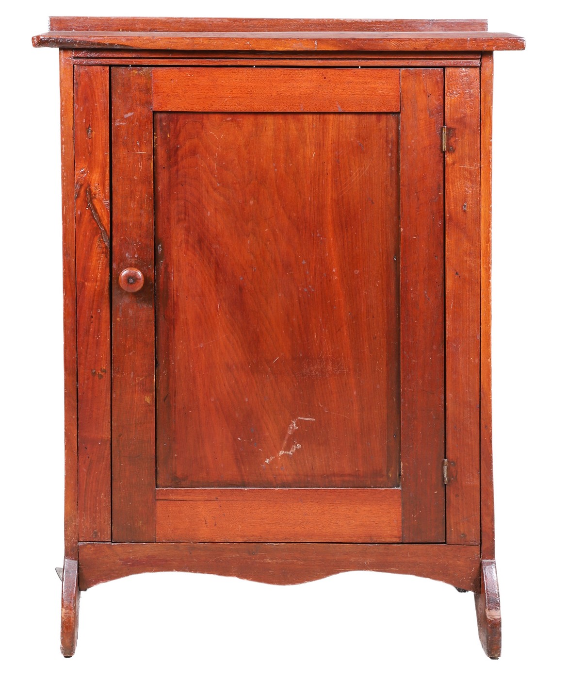 Pine lacquered 1-door paneled