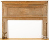 PINE MANTEL, 19TH C.<br>Pine m