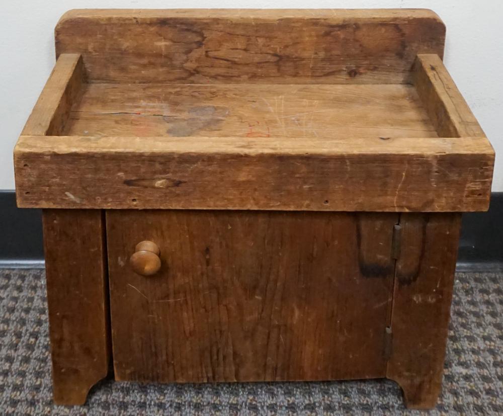 PINE MINIATURE DRY SINK, 13 X 15