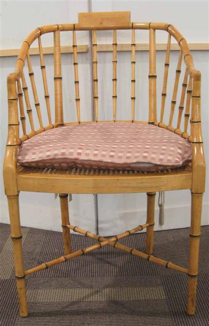 Pine open armchair    bamboo