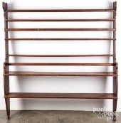 PINE OPEN SHELF CUPBOARD, 19TH