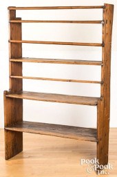 PINE OPEN SHELF STEPBACK CUPBO