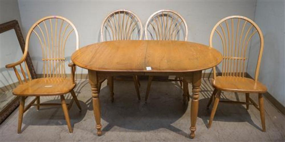 PINE OVAL EXTENSION DINING TABLE