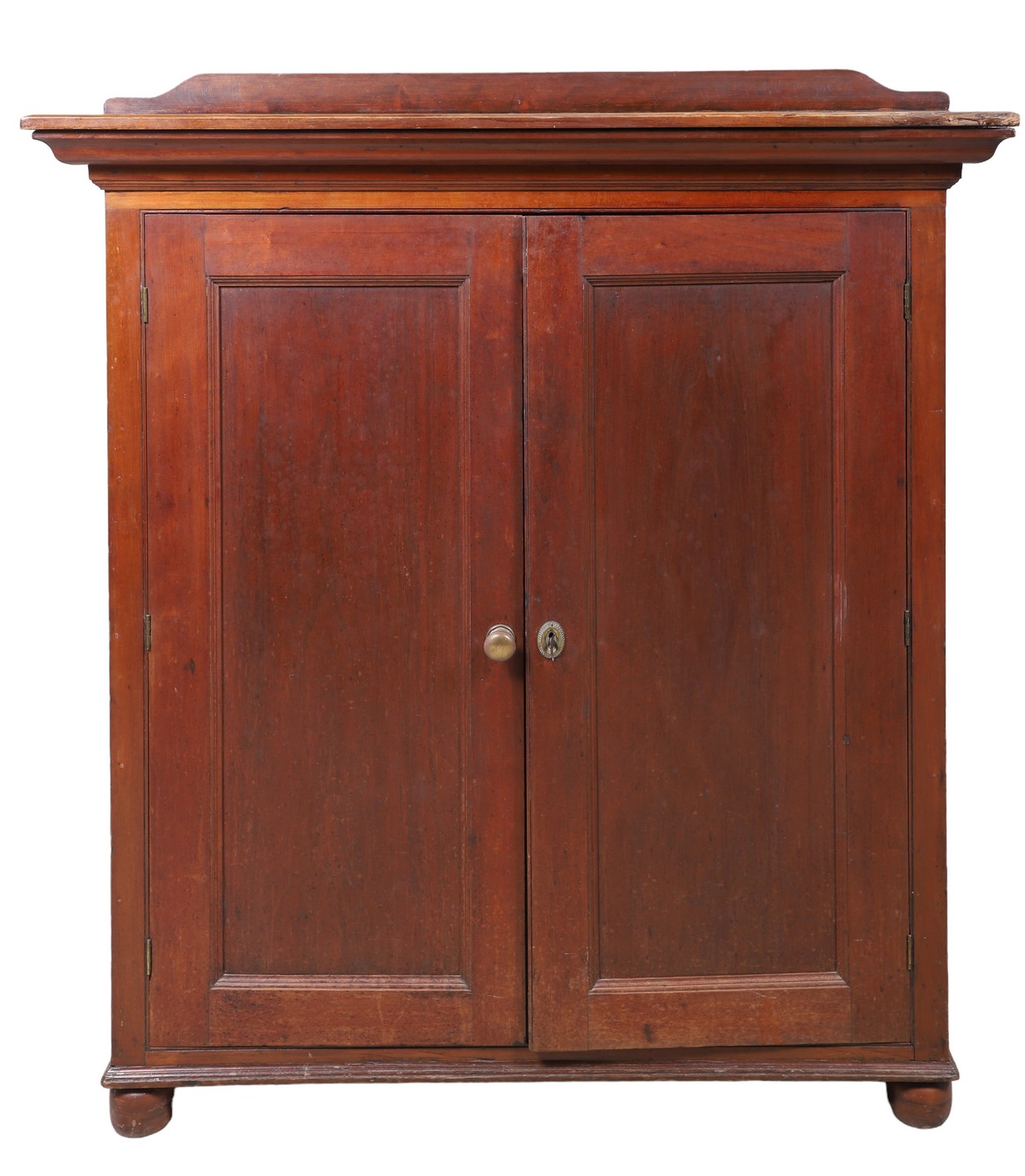 Pine paneled 2-door cabinet,