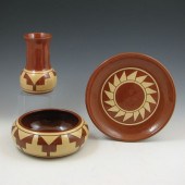 Pine Ridge Sioux vase bowl and