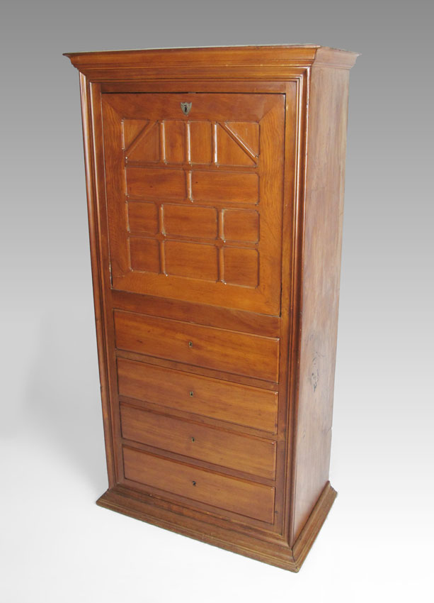 PINE SECRETAIRE ABATTANT: Front