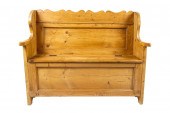 PINE SETTLE BENCHthe hinged se