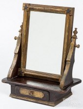 PINE SHAVING MIRROR, LATE 19TH