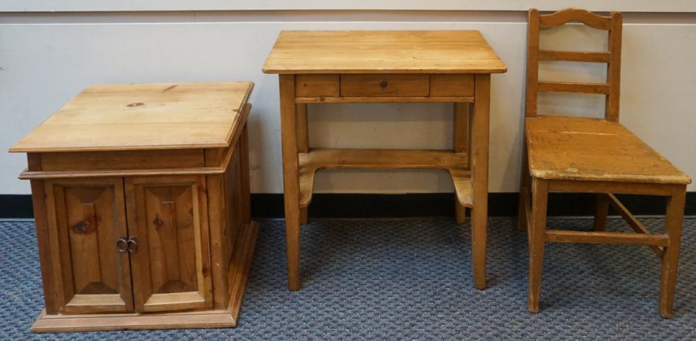 PINE SIDE CABINET, CONSOLE TABLE