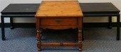 PINE SINGLE-DRAWER SIDE TABLE