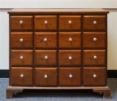 PINE SIXTEEN-DRAWER SIDE CABIN