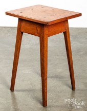 PINE SPLAY LEG STAND, 19TH C.P