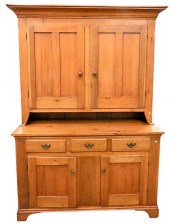 PINE STEP BACK CUPBOARDPine St