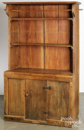 PINE STEPBACK CUPBOARD<br>Pine
