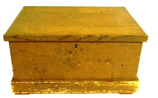 Pine storage chest with interior