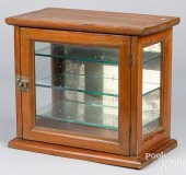 PINE TABLETOP SHOWCASE, CA. 19