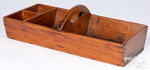 PINE TOOL CARRIER, 19TH C.Pine tool