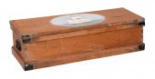 PINE TOOL CHEST WITH PAINTED D