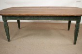 PINE TOP OVAL HARVEST TABLEBlu