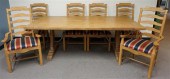 PINE TRESTLE BASE DINING TABLE