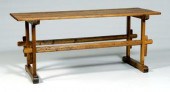 Pine trestle table, pine, beec