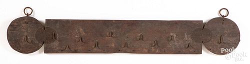 PINE UTENSIL RACK, 19TH C.Pine
