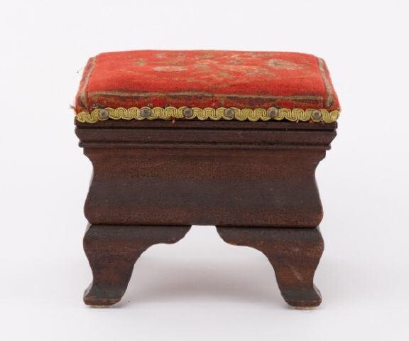 PINE & WALNUT STOOL, ONTARIO, MID