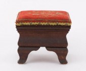 PINE & WALNUT STOOL, ONTARIO,