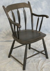 Pine Windsor arrowback armchai