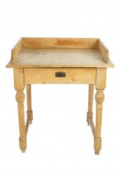 PINE WRITING DESKwith iron har