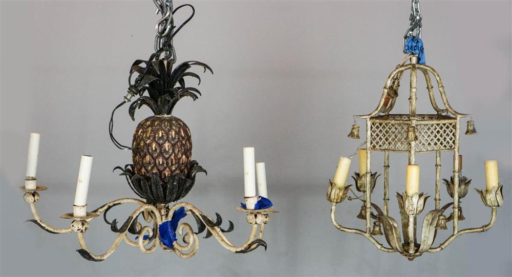 PINEAPPLE METAL CHANDELIER AND