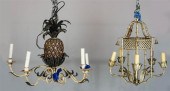 PINEAPPLE METAL CHANDELIER AND