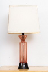 PINK AND CLEAR MURANO GLASS TA